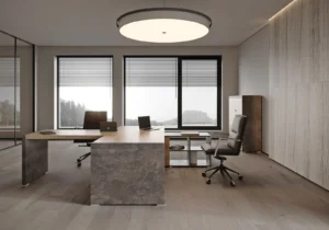 Стол письменный с асимметричными опорами Солид Б (Solid B) 180 × 88 × 75 см — арт. SOB39110623