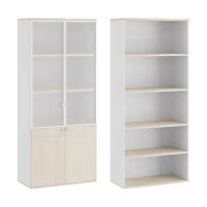 Шкаф для бумаг со стеклом (стекло в раме) Тесс (Tess) 90 × 45 × 207 см — арт. TES38150031