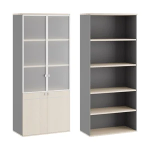 Шкаф для бумаг со стеклом (стекло в раме) Тесс (Tess) 90 × 45 × 207 см — арт. TES38150034
