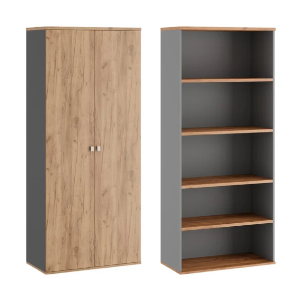 Шкаф для бумаг закрытый Тесс (Tess) 90 × 45 × 207 см