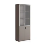 Шкаф для бумаг со стеклом Тренд металл (Trend Metal) Pointex — арт. TRD28550601