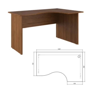 Стол эргономичный правый Тренд (Trend) 140 × 90 × 75 см — арт. TRD29625303