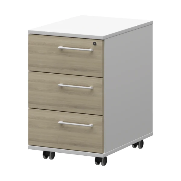 Тумба мобильная/подвесная левая Кортез (KZT-61L) 41.6 × 56.8 × 64.8 см