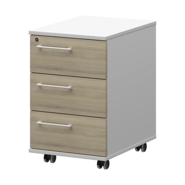 Тумба мобильная/подвесная правая Кортез (KZT-61R) 41.6 × 56.8 × 64.8 см