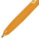 Ручка шариковая BRAUBERG "Carina Orange", СИНЯЯ, корпус оранжевый, узел 1 мм, линия письма 0,5 мм, 141668 — арт. SAMSON-141668