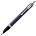 Ручка шариковая PARKER "IM Core Matte Blue CT", корпус темно-синий лак, хромированные детали, синяя, 1931668 — арт. SAMSON-142539
