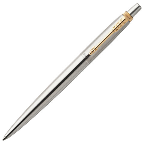 Ручка шариковая PARKER "Jotter Core Stainless Steel GT", корпус серебро, позолота, синяя, 1953182 Ручка шариковая PARKER "Jotter Core Stainless Steel GT", корпус серебро, позолота, синяя, 1953182 — арт. SAMSON-142376