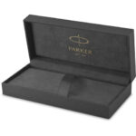 Ручка шариковая PARKER "Sonnet Core Stainless Steel GT", корпус серебро, позолота, черная, 1931507 — арт. SAMSON-142363