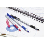Ручка шариковая с грипом BIC "Round Stic Exact", СИНЯЯ, корпус серый, узел 0,7 мм, линия письма 0,28 мм, 918543 — арт. SAMSON-141767