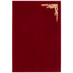 Папка адресная бархат бордовый, "Виньетка", формат А4, STAFF, 124294 — арт. SAMSON-124294