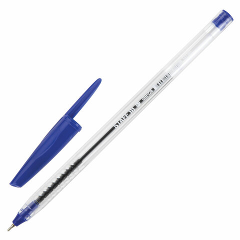 Ручка шариковая масляная STAFF "EVERYDAY" OBP-226, СИНЯЯ, корпус прозрачный, игольчатый узел 0,7 мм, линия письма 0,35 мм, 141705 Ручка шариковая масляная STAFF "EVERYDAY" OBP-226, СИНЯЯ, корпус прозрачный, игольчатый узел 0,7 мм, линия письма 0,35 мм, 141705 — арт. SAMSON-141705