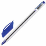 Ручка шариковая масляная BRAUBERG "Extra Glide", СИНЯЯ, трехгранная, узел 1 мм, линия письма 0,5 мм, 141700 — арт. SAMSON-141700