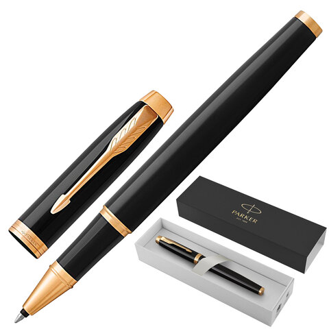 Ручка-роллер PARKER "IM Core Black Lacquer GT", черный глянцевый лак, позолота, черная, 1931659 Ручка-роллер PARKER "IM Core Black Lacquer GT", черный глянцевый лак, позолота, черная, 1931659 — арт. SAMSON-142532
