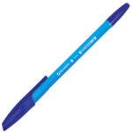 Ручка шариковая BRAUBERG "X-333" NEON SOLID, СИНЯЯ, корпус ассорти, узел 0,7 мм, линия письма 0,35 мм, 142831 — арт. SAMSON-142831
