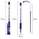 Ручка шариковая с грипом BRAUBERG "X-Writer", СИНЯЯ, узел 0,7 мм, линия письма 0,35 мм, 142403 — арт. SAMSON-142403