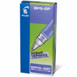 Ручка шариковая масляная с грипом PILOT "BPS-GP", ЧЕРНАЯ, корпус прозрачный, узел 0,5 мм, линия письма 0,18 мм, BPS-GP-EF, BPS-GP-ЕF — арт. SAMSON-141458