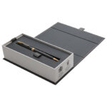 Ручка шариковая PARKER "Sonnet Core Lacquer Black GT", корпус черный глянцевый лак, позолоченные детали, черная, 1931497 — арт. SAMSON-142339