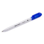 Ручка шариковая масляная BRAUBERG "OIL PEN", СИНЯЯ, корпус прозрачный, 0,7 мм, линия 0,35 мм, 141476 — арт. SAMSON-141476