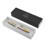 Ручка шариковая PARKER "IM Premium Warm Silver GT", корпус матовое серебро, позолота, синяя, 1931687 — арт. SAMSON-142509