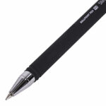 Ручка шариковая BRUNO VISCONTI "SlimWrite", "Black", СИНЯЯ, корпус черный, узел 0,5 мм, линия письма 0,3 мм, 20-0009 — арт. SAMSON-142911