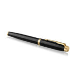 Ручка-роллер PARKER "IM Core Black Lacquer GT", черный глянцевый лак, позолота, черная, 1931659 — арт. SAMSON-142532