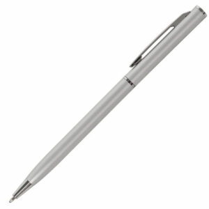 Ручка подарочная шариковая BRAUBERG "Delicate Silver", корпус серебристый, узел 1 мм, линия письма 0,7 мм, синяя, 141401 — арт. SAMSON-141401