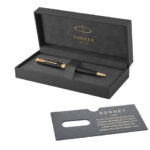 Ручка шариковая PARKER "Sonnet Core Matt Black GT", черный матовый лак, позолота, черная, 1931519 — арт. SAMSON-142359