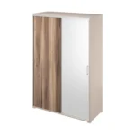 Шкаф купе для одежды 1350х640х2200 (ГМЛ22_1+ГМЛ22_2+ГМЛ22_3) — ГМЛ22.47 — Глиняный серый42+Вяз Аврора каменный43