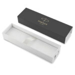 Ручка перьевая PARKER "IM Core Brushed Metal GT", серебристый матовый лак, позолота, синяя, 1931649 — арт. SAMSON-142540