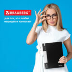 Папка 100 вкладышей BRAUBERG стандарт, черная, 0,9 мм, 221610 — арт. SAMSON-221610