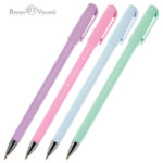Ручка шариковая BRUNO VISCONTI "SlimWrite", "Zefir", СИНЯЯ, корпус ассорти, узел 0,5 мм, линия письма 0,3 мм, 20-0204