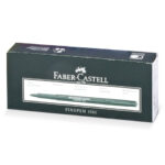 Ручка капиллярная (линер) FABER-CASTELL "Finepen 1511", ЧЕРНАЯ, корпус темно-зеленый, линия 0,4 мм, 151199 — арт. SAMSON-140995