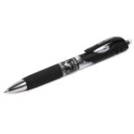 Ручка гелевая автоматическая с грипом BRAUBERG "Black Jack", ЧЕРНАЯ, трехгранная, узел 0,7 мм, линия письма 0,5 мм, 141552 — арт. SAMSON-141552