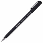 Ручка шариковая BRUNO VISCONTI "SlimWrite", "Black", СИНЯЯ, корпус черный, узел 0,5 мм, линия письма 0,3 мм, 20-0009 — арт. SAMSON-142911