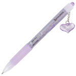 Ручка шариковая автоматическая с грипом BRAUBERG "First Love", СИНЯЯ, подвеска, корпус ассорти, узел 0,5 мм, линия письма 0,3 мм, 141285 — арт. SAMSON-141285
