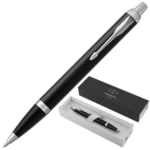 Ручка шариковая PARKER "IM Core Black Lacquer CT", черный глянцевый лак, детали хром, синяя, 1931665 Ручка шариковая PARKER "IM Core Black Lacquer CT", черный глянцевый лак, детали хром, синяя, 1931665 — арт. SAMSON-142530