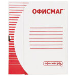 Короб архивный с клапаном А4 (260х325 мм), 75 мм, до 700 листов, плотный, микрогофрокартон, БЕЛЫЙ, ОФИСМАГ, 123017 — арт. SAMSON-123017