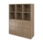 Серия Рецепция Монолит Стеллаж для документов ДБ76 (120 × 40 × 150 см) — арт. MONOLIT-REC-ДБ76