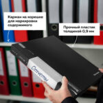 Папка 100 вкладышей BRAUBERG стандарт, черная, 0,9 мм, 221610 — арт. SAMSON-221610