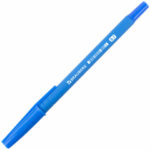 Ручка шариковая BRAUBERG "Capital blue", СИНЯЯ, корпус soft-touch голубой, узел 0,7 мм, линия письма 0,35 мм, 142493 — арт. SAMSON-142493