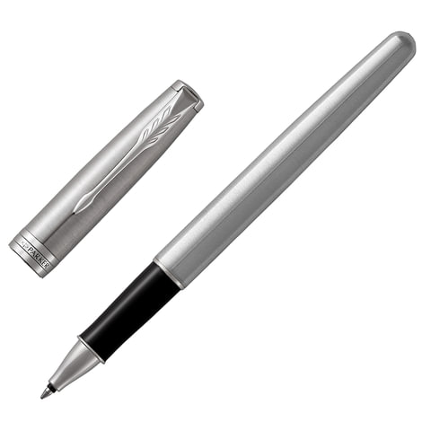 Ручка-роллер PARKER "Sonnet Core Stainless Steel CT", корпус серебристый, палладиевые детали, черная, 1931511 Ручка-роллер PARKER "Sonnet Core Stainless Steel CT", корпус серебристый, палладиевые детали, черная, 1931511 — арт. SAMSON-142366