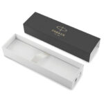 Ручка шариковая PARKER "IM Core Brushed Metal GT", серебристый матовый лак, позолота, синяя, 1931670 — арт. SAMSON-142542
