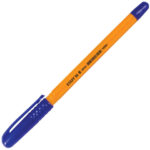 Ручка шариковая STAFF "EVERYDAY BP-247 Orange", СИНЯЯ, шестигранная, корпус оранжевый, линия письма 0,5 мм, 142661 — арт. SAMSON-142661