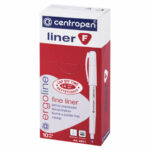 Ручка капиллярная (линер) СИНЯЯ CENTROPEN "Liner", трехгранная, линия письма 0,3 мм, 4611, 2 4611 0106 — арт. SAMSON-142289