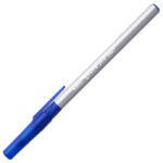 Ручка шариковая с грипом BIC "Round Stic Exact", СИНЯЯ, корпус серый, узел 0,7 мм, линия письма 0,28 мм, 918543 — арт. SAMSON-141767