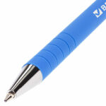 Ручка шариковая BRAUBERG "Capital blue", СИНЯЯ, корпус soft-touch голубой, узел 0,7 мм, линия письма 0,35 мм, 142493 — арт. SAMSON-142493