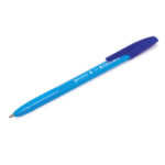 Ручка шариковая BRAUBERG "X-333" NEON SOLID, СИНЯЯ, корпус ассорти, узел 0,7 мм, линия письма 0,35 мм, 142831 — арт. SAMSON-142831