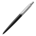 Ручка шариковая PARKER "Jotter Core Bond Street Black CT", корпус черный, детали хром, синяя, 1953184 — арт. SAMSON-142381