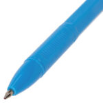 Ручка шариковая BRAUBERG "X-333" NEON SOLID, СИНЯЯ, корпус ассорти, узел 0,7 мм, линия письма 0,35 мм, 142831 — арт. SAMSON-142831