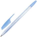 Ручка шариковая BRAUBERG "X-333" PASTEL, СИНЯЯ, корпус тонированованный ассорти, узел 0,7 мм, линия письма 0,35 мм, 142830 — арт. SAMSON-142830